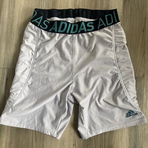 Adidas White Sliding Shorts Size Youth Large